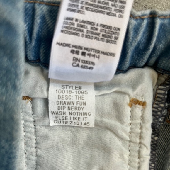 Mother Denim SNACKS! The Drawn Fun Dip Jeans - Picture 8 of 11
